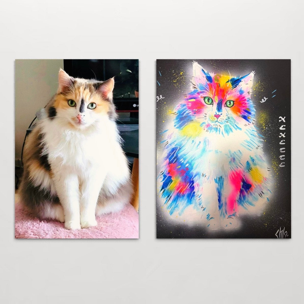 Création d'œuvres personnalisées sur mesure à partir de photos